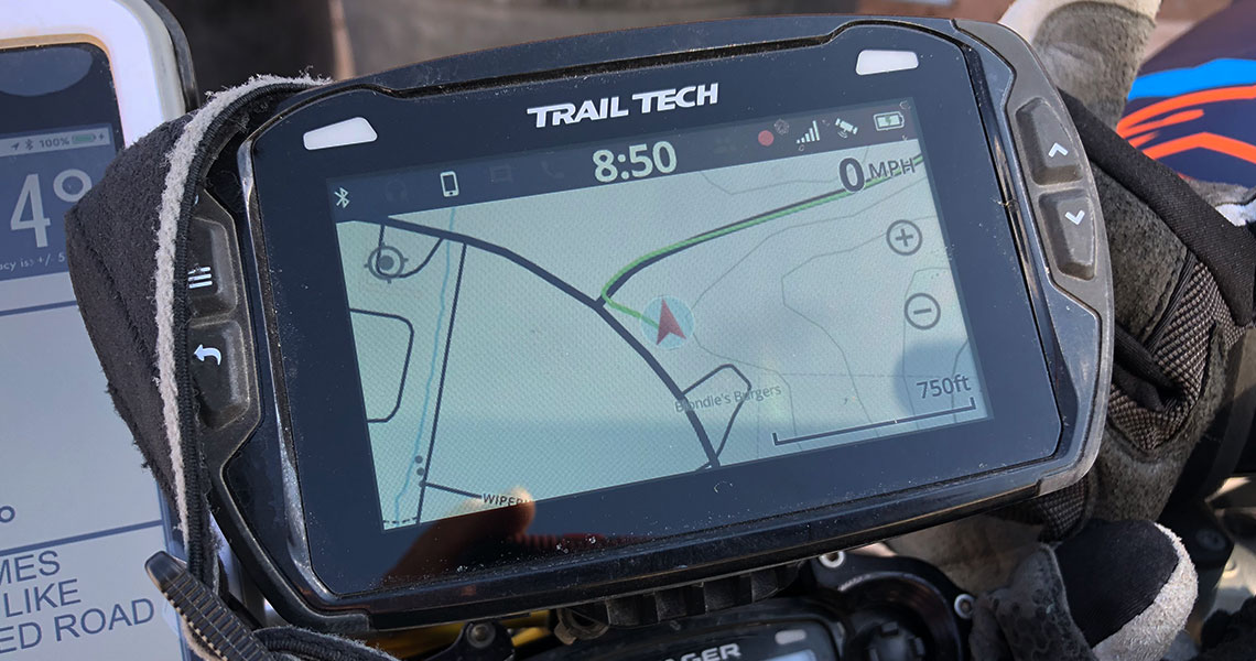 Trail Tech Voyager Pro GPS - Dirt Bike Test