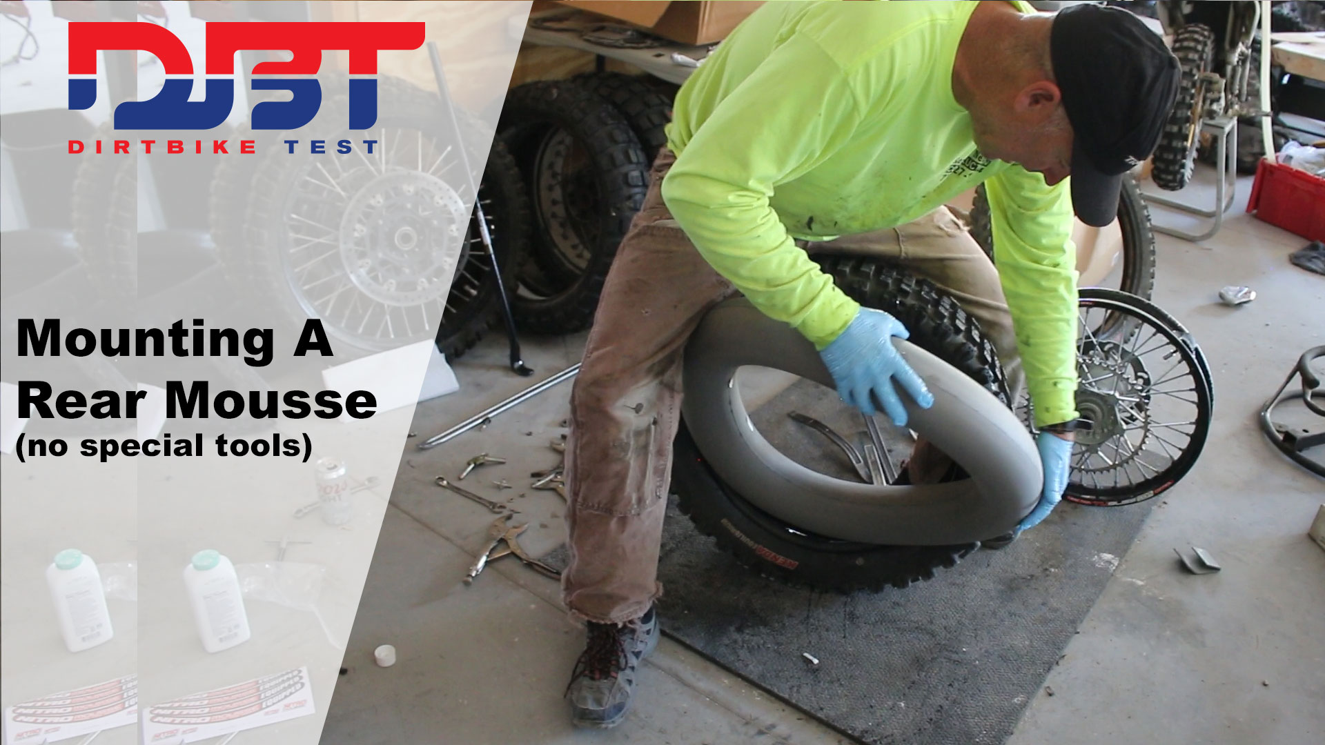 How To Change A Rear Mousse Easily Dirt Bike Test