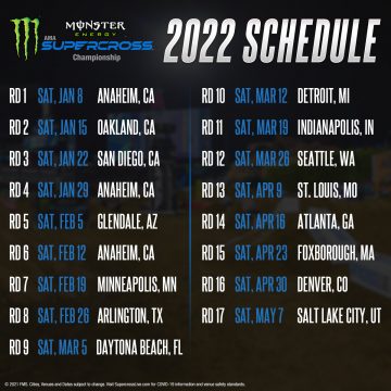 monster jam 2021 schedule