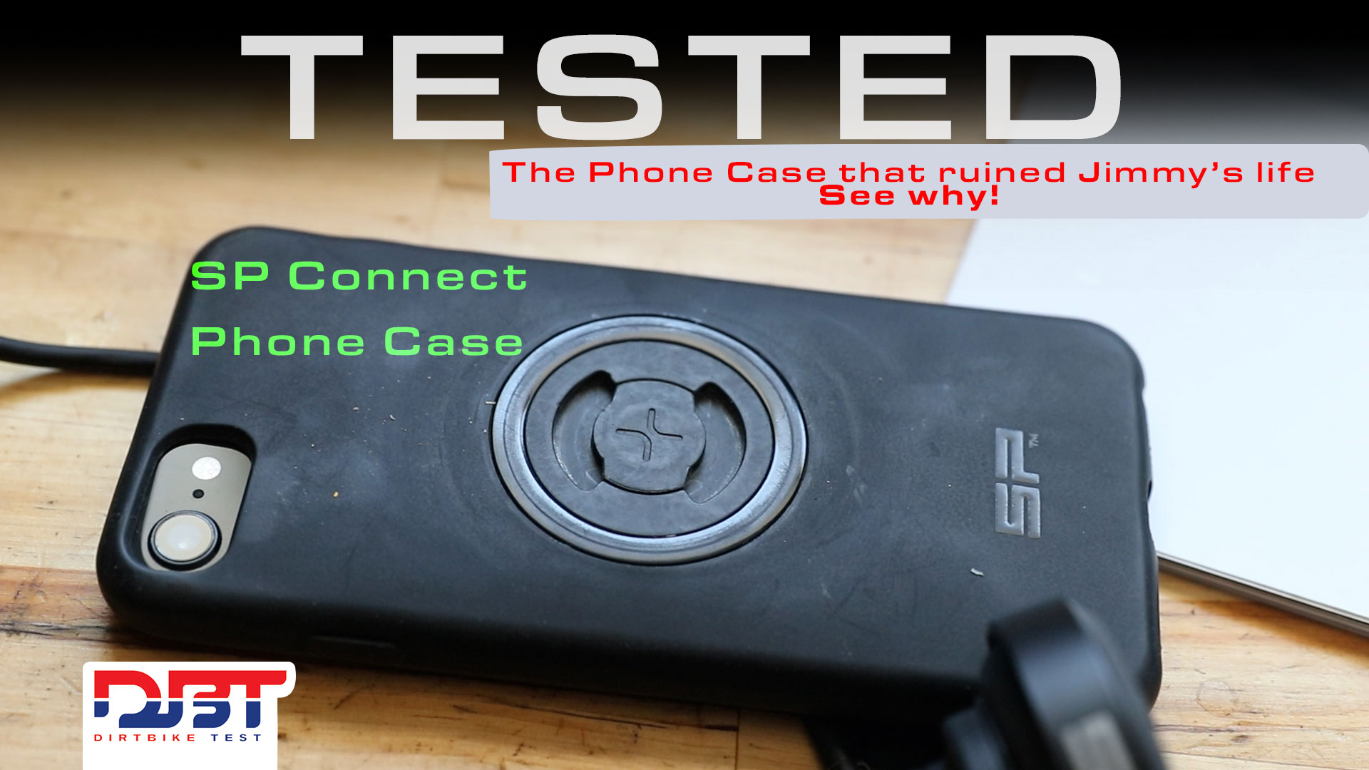 Sp connect phone case and mounting charging solutions dirt bike test